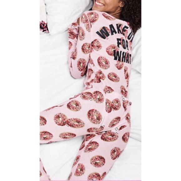 Victoria's Secret Pink Donut Thermal Onesie - Picture 8 of 9